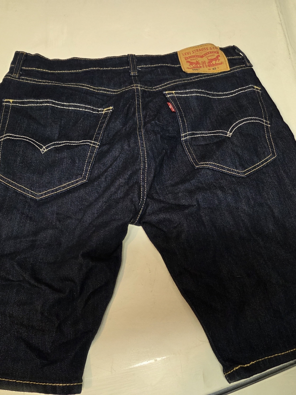 Levi's Men's Dark Indigo Denim Shorts